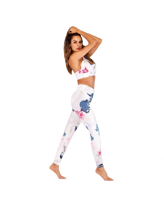 Women Color Print Yoga Set